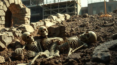 Construction workers in Ghent uncover a 500-year-old neighbourhood with 200 skeletons buried beneath it | World News