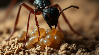 Long before ants began caring for their young, the same brain circuits were helping them find food |