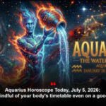 Aquarius Horoscope Today, July 5, 2026: Be mindful of your body’s timetable even on a good day