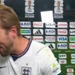 Watch: Harry Kane loses his voice after England’s World Cup win and delivers funniest viral post-match moment | Football News