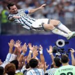 Watch: Tearful Lionel Messi lifted aloft as Argentina’s locker room and Buenos Aires erupt after epic World Cup escape | Football News