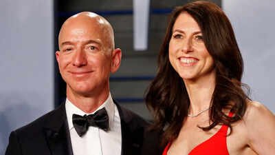 Jeff Bezos’s ex-wife MacKenzie Scott is still worth  billion after giving away  million a day for seven years, but she once worked as a dishwasher and waitress, earning minimum wage of .25 an hour