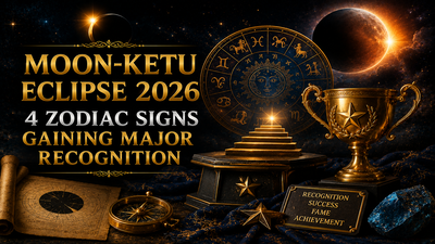 Moon-Ketu Eclipse 2026: 4 Zodiac Signs Gaining Major Recognition This Week