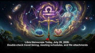 Libra Horoscope Today, July 20, 2026: Double-check travel timing, meeting schedules, and file attachments