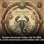 Scorpio Horoscope Today, July 22, 2026: At work, avoid unnecessary confrontation with colleagues