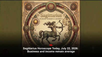 Sagittarius Horoscope Today, July 22, 2026: Business and income remain average