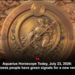 Aquarius Horoscope Today, July 23, 2026: Business people have green signals for a new venture
