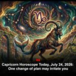 Capricorn Horoscope Today, July 24, 2026: One change of plan may irritate you