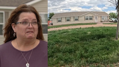 A 5,280 Colorado home is being sold without inspections; the buyer must remove the woman living inside, and she says she will not leave