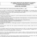 AIIMS CRE 5 re-exam announced for 7 group codes: Check official notice here