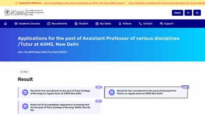 AIIMS New Delhi declares results for more than 460 faculty posts using blockchain technology