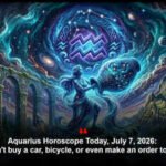 Aquarius Horoscope Today, July 7, 2026: Don’t buy a car, bicycle, or even make an order today