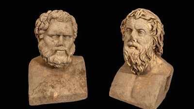 Archaeologists discover rare 1,700-year-old Roman marble busts buried near an ancient winepress in Israel | World News
