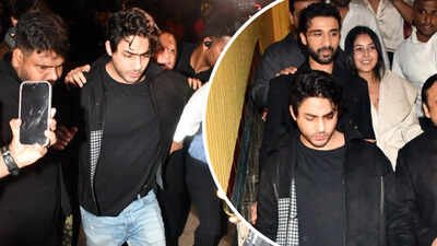 Aryan Khan makes rare public appearance at Raghav Juyal’s birthday bash; Shehnaaz Gill spotted holding hands with ‘Kill’ star – PICS |