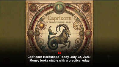 Capricorn Horoscope Today, July 22, 2026: Money looks stable with a practical edge