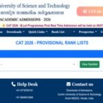 CUSAT CAT round 1 seat allotment result 2026 released at admissions.cusat.ac.in: Direct link to download scorecards