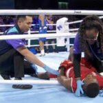 WATCH: Terrifying first-round knockout at CWG 2026 leaves boxer hanging through ropes | Commonwealth Games News