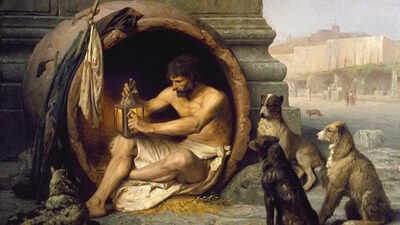 Quote of the day by Diogenes: ‘I threw away my cup when I saw a child drinking water from his hands’