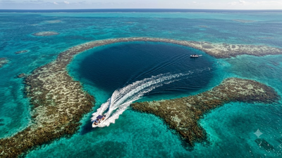 Divers once believed the Great Blue Hole was bottomless; then explorers discovered human remains deep inside | World News