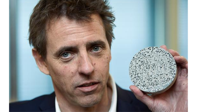 Dutch scientist created bacteria that repair cracked buildings by turning cracks into stone, making concrete heal itself and saving billions in repair costs |