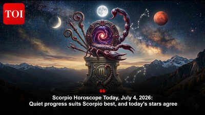Scorpio Horoscope Today, July 4, 2026: Quiet progress suits Scorpio best, and today’s stars agree