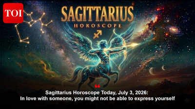 Sagittarius Horoscope Today, July 3, 2026: In love with someone, you might not be able to express yourself