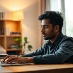 After returning to India, he started a freelance business from a Tier-3 city. Six months without income later, he reached ,300 in monthly profit