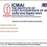 ICMAI CMA Foundation June 2026 result released, check scorecard at icmai.in: Direct link