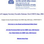 ICSI CSEET June 2026 result released at icsi.edu: Direct link to download scorecards here
