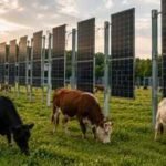In New Jersey, cows named Blossom, Misty and Flurry graze beneath solar panels as scientists test whether one field can produce both food and clean energy | World News