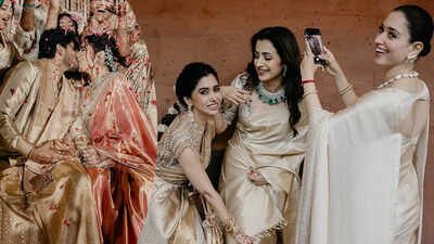 Trisha Krishnan, Tamannaah Bhatia, Anil Kapoor, and Chiranjeevi steal the spotlight in NEW UNSEEN photos from Avantika Sundar’s wedding | Tamil Movie News