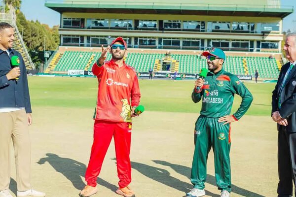 Zimbabwe 2/0 in 0.1 Overs