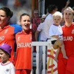 Heartwarming scenes! England captain Nat Sciver-Brunt carries son Theo in her arms during national anthem | Cricket News