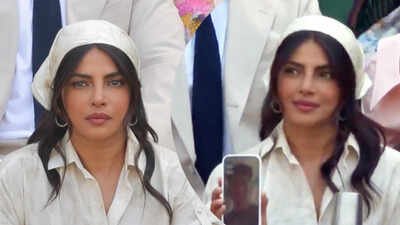 Priyanka Chopra attends Wimbledon womens semi-final; FaceTimes hubby Nick Jonas from Royal Box – WATCH |
