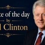 Quote of the day by Bill Clinton: “If you live long enough, you’ll make mistakes. But if you learn from them, you’ll be a better person. It’s how you handle adversity, not how it affects you. The main thing is never quit, never quit, never quit.” | World News