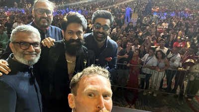 Ranbir Kapoor, Yash pose with ‘Ramayana’ director Nitesh Tiwari and Namit Malhotra at Comic-Con; team gears up for USD 40 million marketing campaign﻿ |