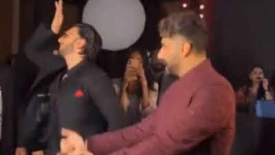 ‘Gunday’vibes return! Ranveer Singh and Arjun Kapoor’s reunion becomes the biggest highlight of Anshula Kapoor’s wedding reception | Hindi Movie News