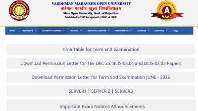 RSCIT admit card 2026 released at vmou.ac.in for July and August exams; download hall ticket here