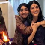 Shruti Haasan performs grihapravesh puja at new Chennai home; Father Kamal Haasan misses the ceremony | Tamil Movie News