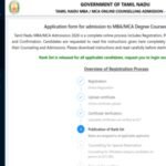 TANCET 2026 rank list released at tn-mbamca.com; direct link to download here