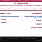 TS EAMCET 2026 Phase 1 seat allotment to be released today; online self-reporting begins after allotment