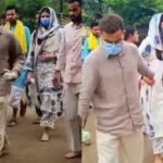 Virat Kohli, Anushka Sharma spotted barefoot in Vrindavan after visiting Premanand Ji Maharaj on Wednesday, videos go viral on the internet – WATCH |