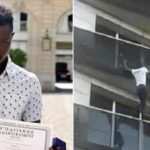 In 2018, an undocumented migrant scaled a Paris apartment building to save a four-year-old boy hanging from a fourth-floor balcony, earning the nickname ‘Spider-Man of Paris’ | World News