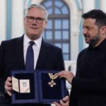 Zelenskyy awards Ukraine’s highest foreign honour to Keir Starmer on final visit as UK PM