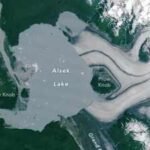 A new island has emerged in Alaska after a glacier melted away: Nasa images reveal a stark sign of climate change |