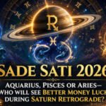 Vedic astrology says Sade Sati spans about 7.5 years as Saturn crosses three Moon-sign positions; Aquarius, Pisces and Aries are affected in 2026