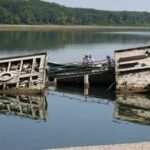 Record-low water levels are exposing the World War II wrecks near Serbia