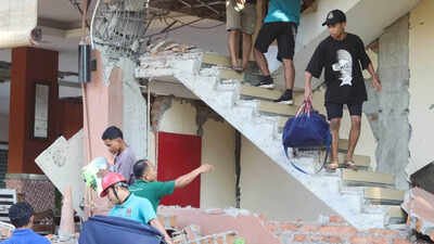 38 killed, buildings collapse; 5 visuals of devastation