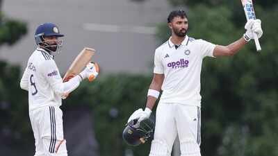India 460/9 at stumps on Day 2 as Devdutt Padikkal’s 167 headlines rain-hit Test in Galle