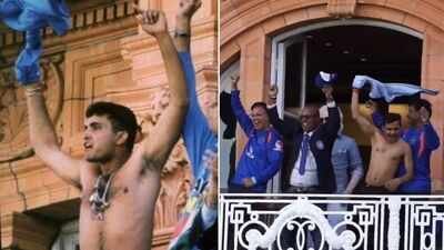 Indian team recreate Sourav Ganguly’s shirt-waving celebration after beating England at Lord’s – Watch | Cricket News